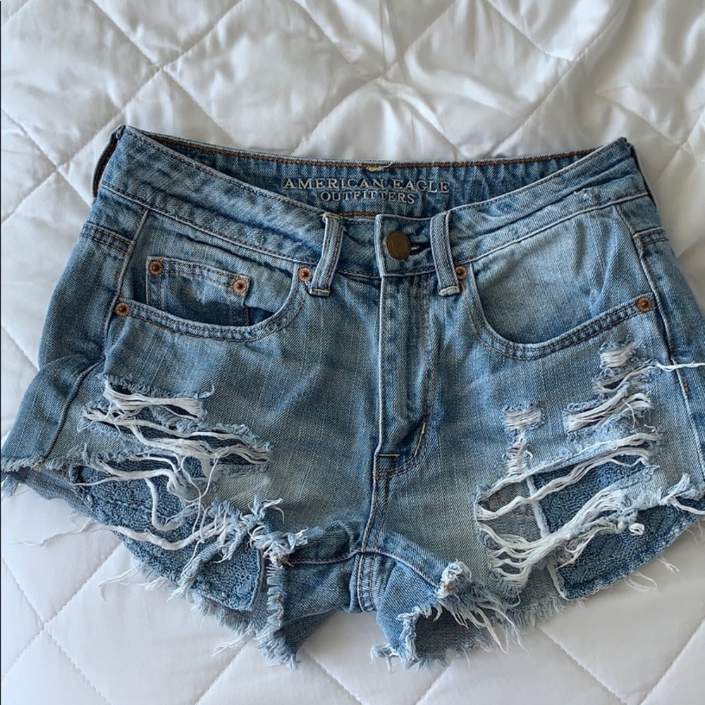AEO denim shorts